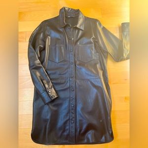 Real Leather Button-up